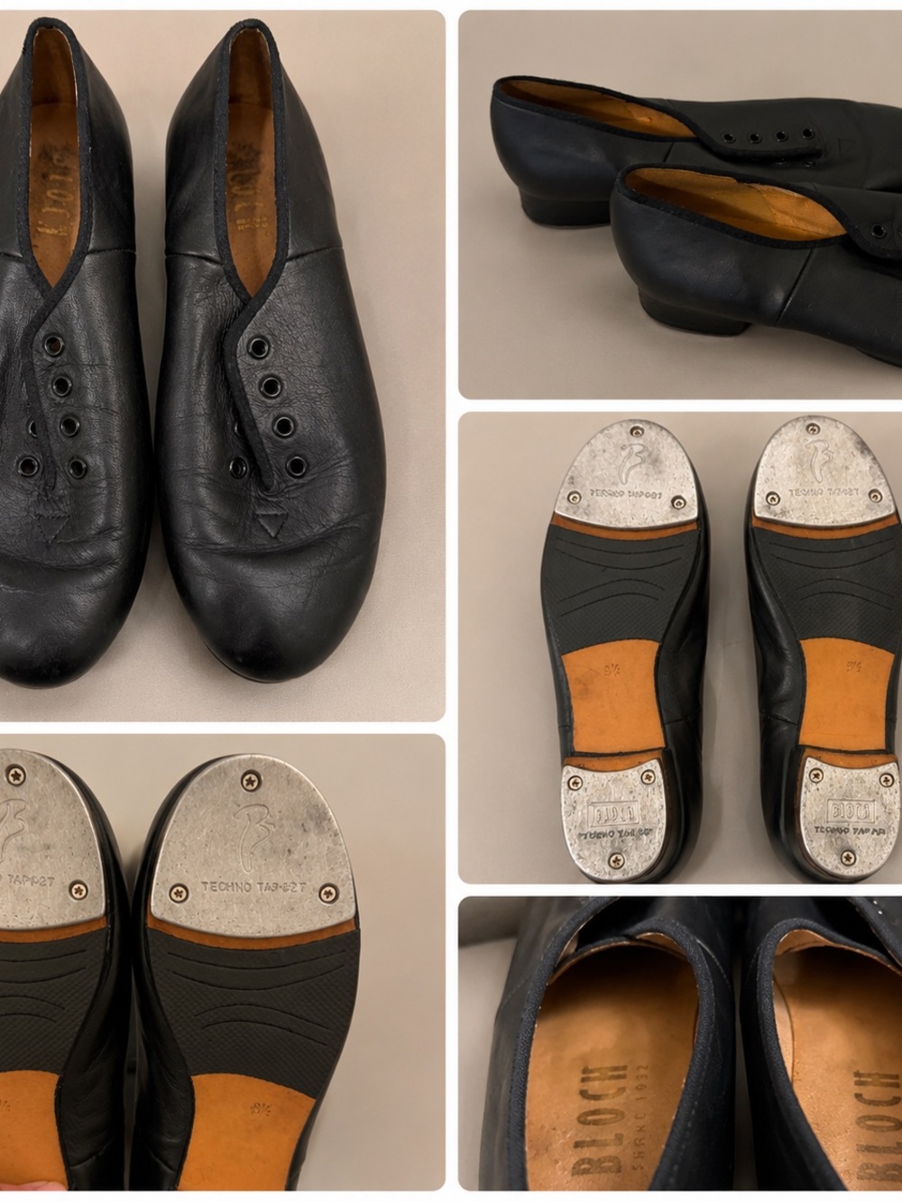 Black Leather Woman’s Tap Shoes